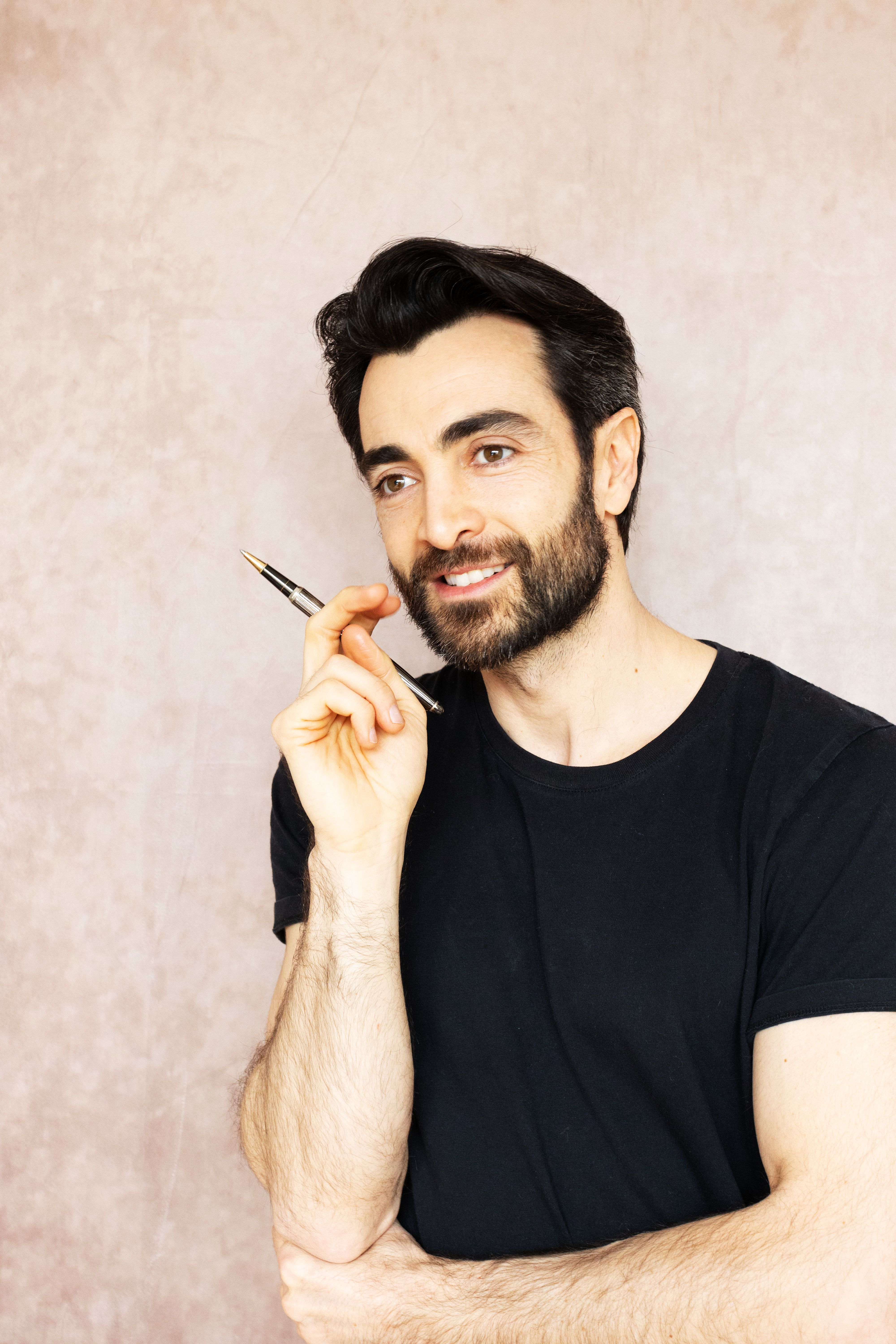 David Kadoche O'Sullivan, forfatter, under skrivearbejde